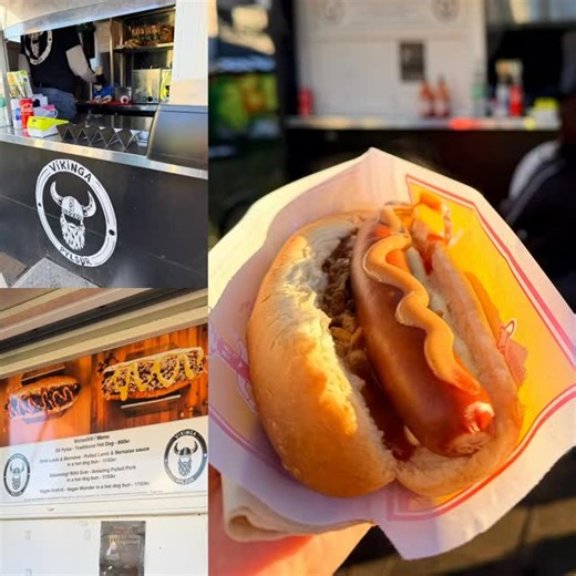 The Icelandic hot dog is made from lamb, served with crispy onions, sweet mustard, raw onion, ketchup (made from apples), and remoulade. 🌭 They said you have to try it! It was good but taste like a hotdog to me lol #travel #travelblogger #wunderlust | Skot808