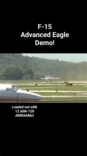 18K views · 936 reactions | The @boeing F-15 Advanced Eagle performs two demos at the @spiritairshow ! One clean and the other loaded out with 12 AIM-120 AMRAAMs!! Here the missile truck shows just how quickly it can climb and get to the fight! #f15advancedeagle #f15QA #F15EX #F15eagle #aim120amraam #boeingf15eagle #spiritofstlouisairshow #stlouisairshow #airshow #airshowstuff | AirshowStuff | Facebook