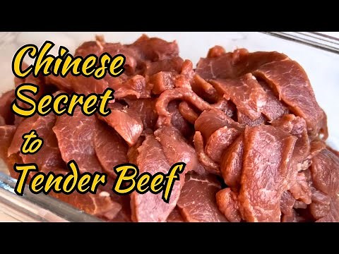 How to Tenderize Beef in 5 Minutes? Chinese Secrets to Tenderize (Velveting) Beef.