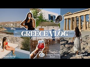 athens & mykonos greece travel vlog part 1