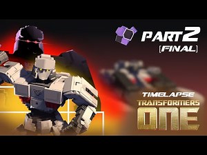 Making TRANSFORMERS ONE D-16/Megatron Minecraft Model timelapse (Part 2) FINAL