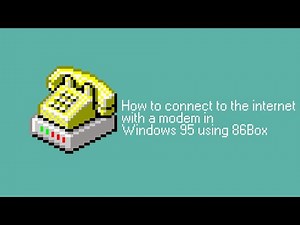 How to connect to the internet with a modem in Windows 95 using 86Box?
