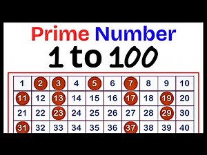 Prime Numbers 1 to 100 | Prime Numbers Between 1 and 100 | 1 to 100 prime Numbers #1to100primenumber