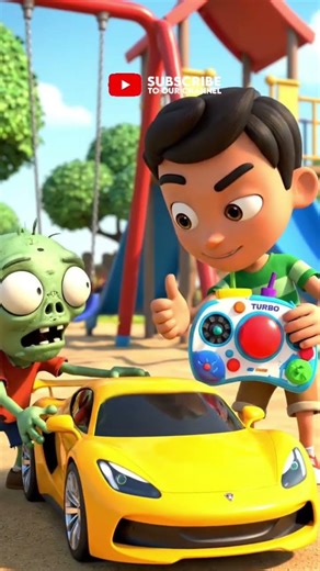 Slippery Toy vs Clumsy Zombie 😂 #shorts #animation #funny