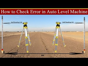 How to Check Auto Level Error at Site| How to Check Error in Auto Level Machine| Auto Level Error