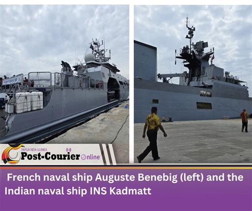 France and Indian Navy participate in PNGDF ship Open Day