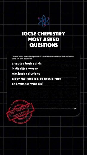 🔴 Predicted IGCSE Chemistry Questions for 2026 Exams (Part 6)
