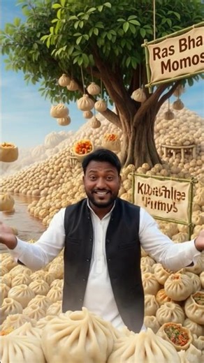 Bas Momos Hi Momos! Mera Sapna Sach Ho Gaya' (बस मोमोस ही मोमोस! मेरा सपना सच हो गया) #shorts