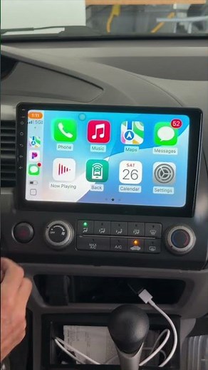 Idoing 10.2-inch Android 13 radio head unit upgrade. Stereo system, navigation Honda Civic 8th Gen