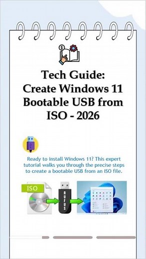 💻 Turn a Windows 11 ISO into a Bootable USB!#windows11 #bootableusb