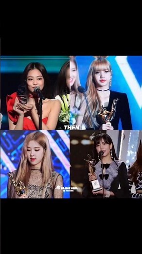 Now VS then ✨ #blackpink#lisa#jennie#jisoo#rosé#4queens#blink#kpop#viral#trending#short