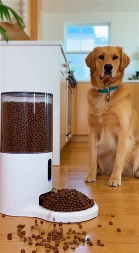 This dog's reaction when unlimited food appears #goldenretriever #foodglitch #shorts