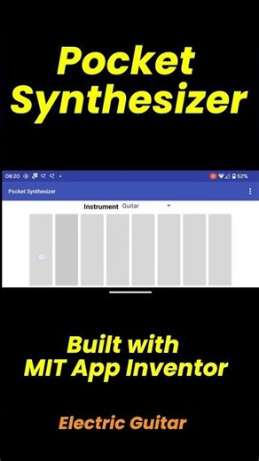 MIT App Inventor + JavaScript: Pocket Synthesizer App Demo