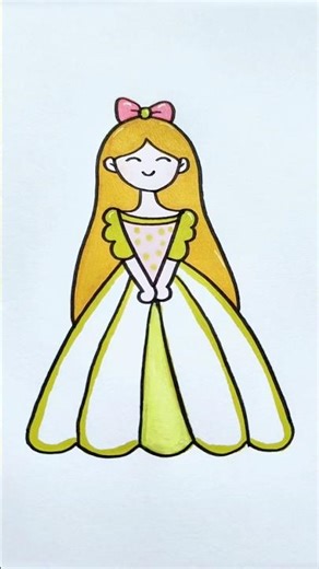 How to Draw a Cute Little Girl | Easy Drawing Tutorial for Kids #art #drawing