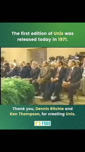 🎂 Unix was born on Nov 3, 1971. Respect to legends Ken Thompson & Dennis Ritchie, the world runs on their vision. 💻✨ | It's FOSS