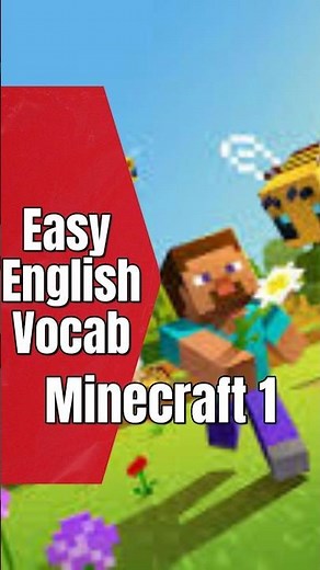 🛠️ Learn English with Minecraft! 10 Easy Vocabulary Words for Beginners 🎮