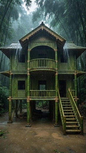 Building a Stunning Bamboo House in the Forest | Step by Step DIY #BambooHouse #DIYProject