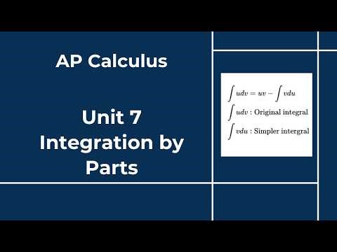 AP Calculus - Unit 7 - Section 1 - Integration By Parts