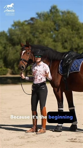 🐴✨ Inside leg to outside rein is one of the MOST important concepts in Dressage — but also one of the most confusing! It creates engagement, lifts the forehand, gets your horse supple, and brings their attention back to you. 🙌 But how do you teach it? What are the aids? What should it feel like? Here’s the secret: 👇 Start on the ground. Teach your horse to step over when you press where your inside leg goes, then add contact on the outside rein. It’s MUCH easier for them to understand without