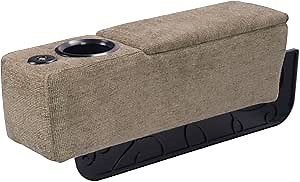 Multifunctional Sofa Armrest, Couch Armrest with Wireless Charge Stand, Removable Couch Caddy with Storage,Including LED Reading Light