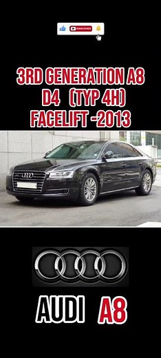 ​Evolution of Audi A8 (1994 - 2022) | All Generations & Facelifts