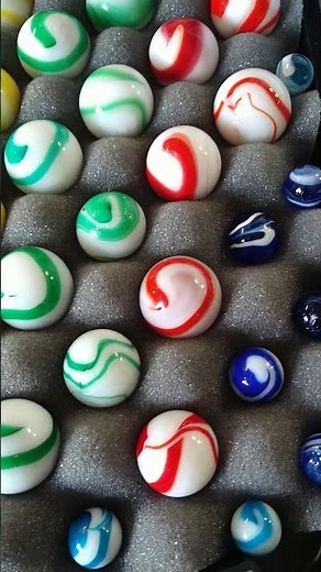 Yasuda handmade Japanese antique marble collection on display at the West Virginia collectors club