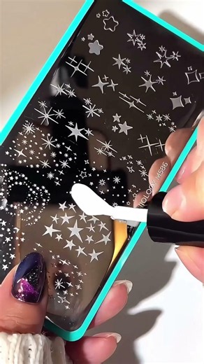 This Is Why I’m Obsessed with Magnetic Polish ✨ #nailstamping #nailart