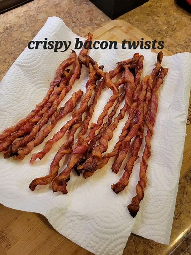 81 reactions · 25 shares | Crispy bacon twists, take 2. Using the...