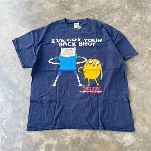 Vintage Y2K Adventure Time T-shirt, Finn and Jake I've Got Your Back Bro Graphic Tee, Cartoon Network Merch Fans Memories Souvenir Gift XL - Etsy