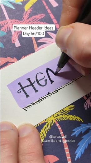 planner Header Ideas 66/100 #planner #lettering #header #art