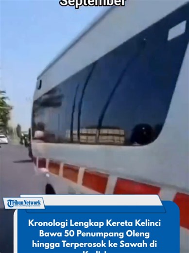 KEDIRI - Kecelakaan tunggal melibatkan kereta kelinci terjadi di Jalan Umum Desa Langenharjo, Kecamatan Plemahan, Kabupaten Kediri, Minggu (13/9/2026) pagi. Kereta kelinci gandengan yang membawa sekitar 50 penumpang tersebut tiba-tiba oleng hingga keluar dari badan jalan dan terperosok ke area persawahan sekitar pukul 08.30 WIB. Beruntung, tidak ada korban jiwa dalam kecelakaan tersebut. Seluruh penumpang yang berada di dalam kereta kelinci dilaporkan selamat. Kendaraan yang terperosok ke area p