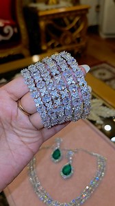 8.3K views · 75 reactions | " Glazed premium collection " ✨️ Sparkling Beauty pair of bangel Swiss quality Size 2.4,2.6,2.8 Book your order on WhatsApp 03214207444 #premiumquality #reelsfacebook #pakistanifashion | Seasons Collection by Iqra & Eemaan | Facebook