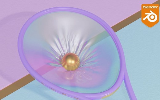 Blender物理碰撞图形动画教程