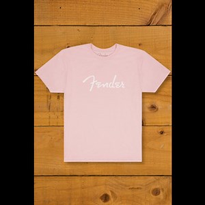 Fender Spaghetti Logo T-Shirt | Shell Pink - Small