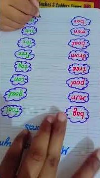 Match the Rhyming Words | Fun English Activity for Kids 🎶✏️