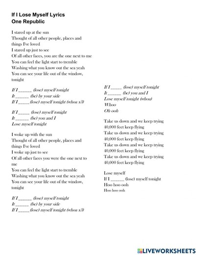 The first conditional online exercise