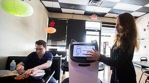 Dining news: Robotic servers with cat faces, soft voices debut at Persis Indian Grill