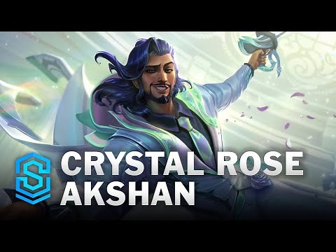 Crystal Rose Akshan Skin Spotlight - League of Legends