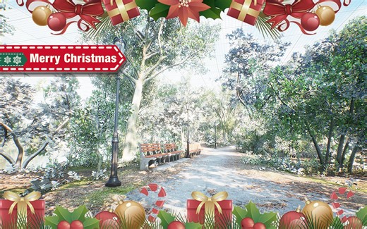 「附下载」UE4教程 雪景 下雪 季节变换材质编译 圣诞节雪景shader交互 UE5虚幻材质 TA UE材质教程