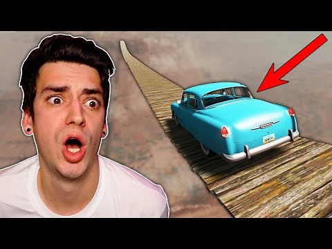 DRIVING ACROSS THE SCARIEST BRIDGE! (BeamNG Drive)