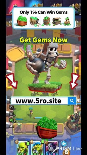 Get Gems Easily 💎 | Clash Royale Free Steps #ClashRoyale #FreeGems #Supercell .