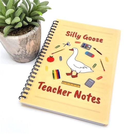 Personalised Silly Goose Notepad: Notebook | A5 Lined Book | Unique Custom Design | Not AI Generated - Etsy