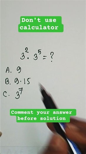 Multiply Powers in Seconds | Exponent Rule #mathstricks #youtubeshorts #shortsfeed