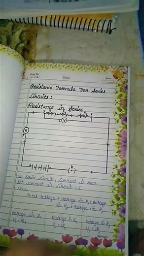 Science project file📖🎒📗📘Class10 project on series and parallel circuit....physics💐💐💐💐