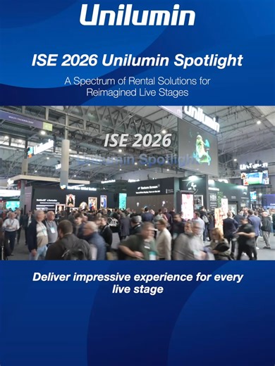 Redefining live events with a full spectrum of rental solutions. ✨ Showcased at ISE, Unilumin’s rental portfolio spans from flagship U-shield protection technology to the all-new XH holographic transparent screen, supported by proven series and a complete accessory system—engineered for flexibility, reliability, and powerful visual impact across indoor and outdoor applications. 🚀 #Unilumin #ISE2026 #RentalSolutions #RentalInnovation #ProAV #LiveEvents #Ushield #LEDInnovation #TransparentDisplay