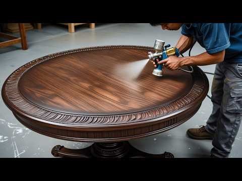Round Dining Table With Wonderful Curves - The Most Effective Way To Handle Raw Wood