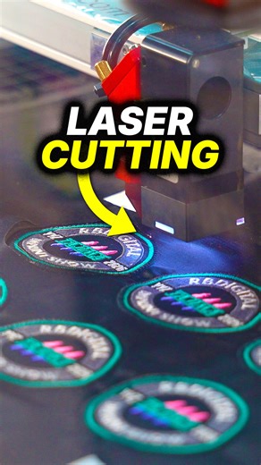 Combining Embroidery and Laser Cutting 🔥 This is the Trotec laser cutter we saw this year at the National Imprint Canada Show 2026. You start by embroidering your patches on a flat material and add guidelines for the laser to recognize the area. Then you line them up on your computer and let the laser do the work! We have a full video showcase of how the machine works in this 2026 your! Watch it here: https://youtu.be/G2UmvCfuzmk It's exciting to see how many tools can be combined with machine 