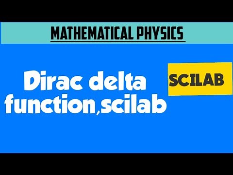 Experiment :-Dirac delta function,scilab