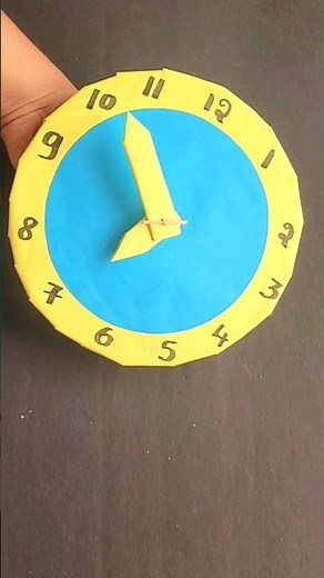 DIY | Handmade Paper Clock ⏰️ | Clock without Battery #shorts