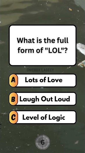What is the full form of LOL? #quiz #fun #brainteaser #puzzle